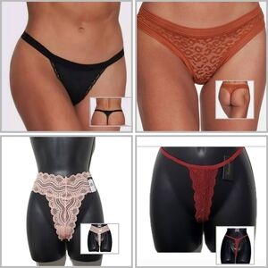 Frederick's Of Hollywood Women's 4Pc Intimate Lace Panty Set Size 1X
